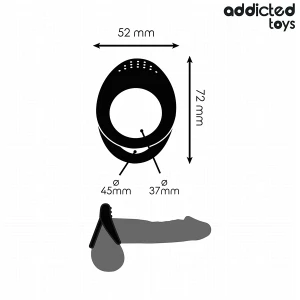 ADDICTED TOYS - ANELLO PER PENE A DOPPIA TEXTURE